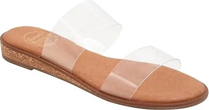 Andre Assous Galia Women's Sandals Clear : 5 M, Leather