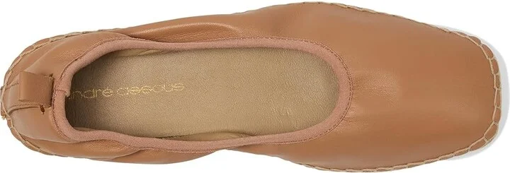 Andre Assous Geneva Women's Flat Shoes Camel : 7 M, Leather - Image 2
