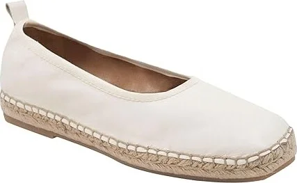 Andre Assous Geneva Women's Flat Shoes Ivory : 10 M, Leather