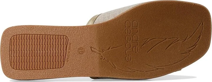 Andre Assous Kiky Women's Sandals Natural/Platino : 9 M, Textile - Image 3