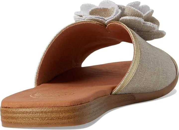 Andre Assous Kiky Women's Sandals Natural/Platino : 9 M, Textile - Image 4