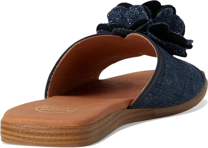 Andre Assous Kiky Women's Sandals Navy : 10 M, Textile - Image 4