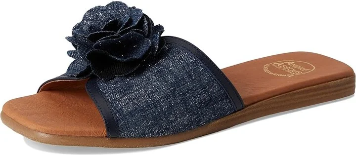 Andre Assous Kiky Women's Sandals Navy : 10 M, Textile - Image 5