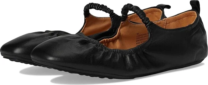 Andre Assous Lennon Women's Flat Shoes Black : 8.5 M, Leather/Rubber