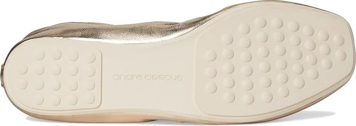 Andre Assous Lennon Women's Flat Shoes Old Gold : 11 M, Leather/Rubber - Image 3
