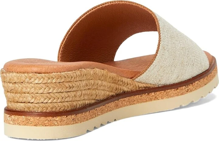 Andre Assous Nessie Women's Sandals Beige Linen : 6 M, Textile - Image 4