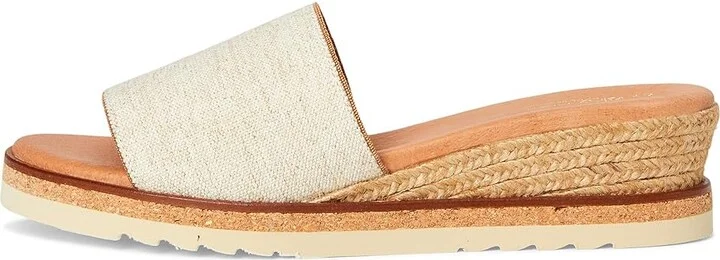 Andre Assous Nessie Women's Sandals Beige Linen : 6 M, Textile - Image 6