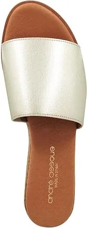 Andre Assous Nessie Women's Sandals Platino : 7 M, Textile - Image 2