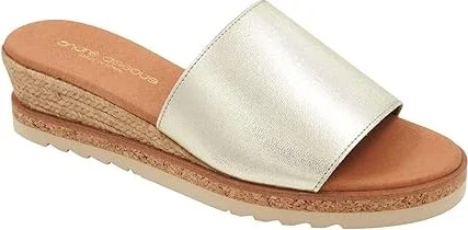 Andre Assous Nessie Women's Sandals Platino : 7 M, Textile