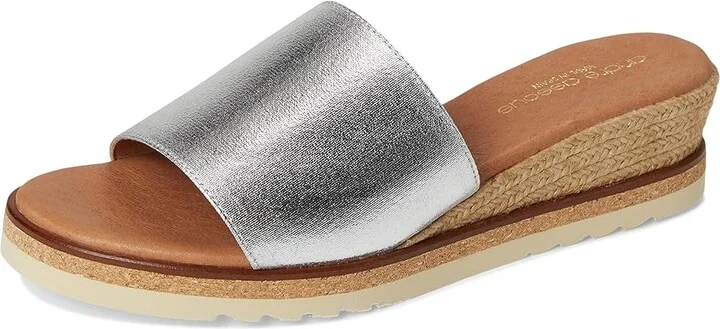 Andre Assous Nessie Women's Sandals Silver : 5 M, Textile - Image 5