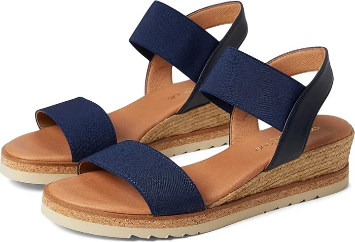 Andre Assous Neveah Women's Shoes Navy/Navy : 7 M, Leather/Textile