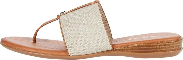 Andre Assous Nice Women's Shoes Beige Linen : 5 M, Textile - Image 6
