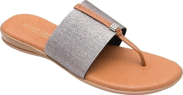 Andre Assous Nice Women's Shoes Pewter : 5 M, Textile