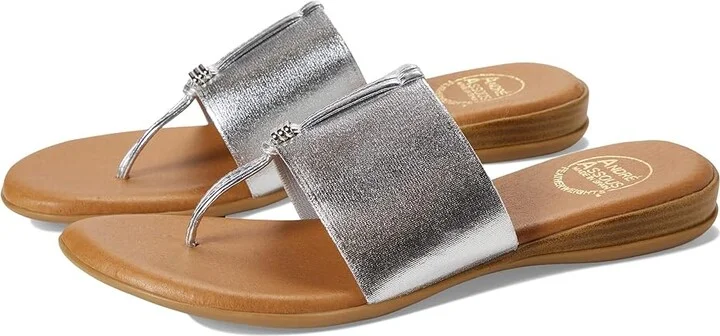 Andre Assous Nice Women's Shoes Silver : 5 M, Textile
