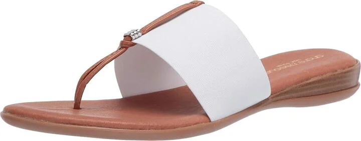 Andre Assous Nice Women's Shoes White : 5 M, Textile - Image 2