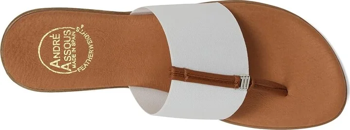Andre Assous Nice Women's Shoes White : 5 M, Textile - Image 3