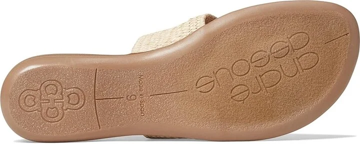 Andre Assous Nice Woven Featherweight Flat Women's Shoes Natural : 5 M, Synthetic - Image 3