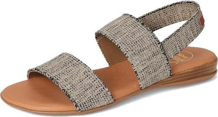 Andre Assous Nigella Featherweight Sandal Women's Shoes Black/Beige : 6 M, Textile - Image 5