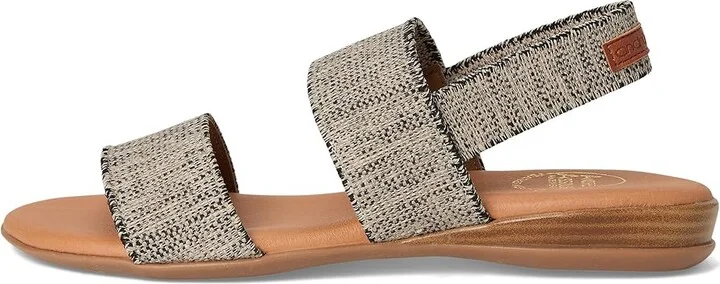 Andre Assous Nigella Featherweight Sandal Women's Shoes Black/Beige : 6 M, Textile - Image 6