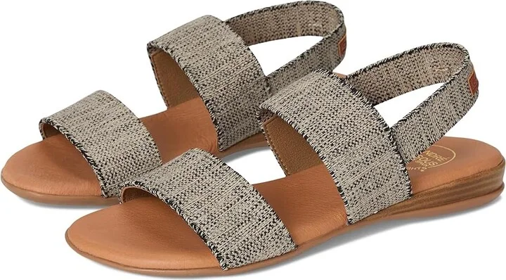 Andre Assous Nigella Featherweight Sandal Women's Shoes Black/Beige : 6 M, Textile