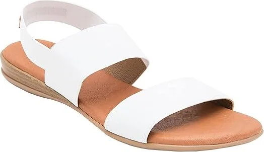 Andre Assous Nigella Featherweight Sandal Women's Shoes White : 5 M, Textile
