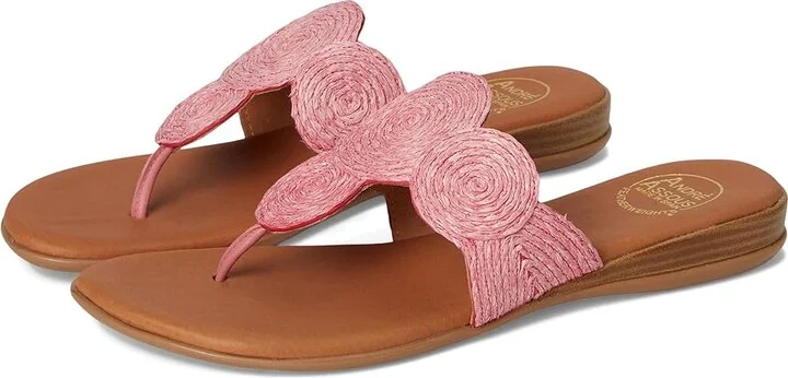 Andre Assous Nikky Women's Wedge Shoes Fuchsia : 9 M, Leather/Rubber