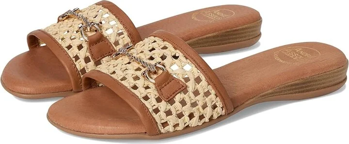 Andre Assous Niles Women's Sandals Natural/Cuero : 6 M