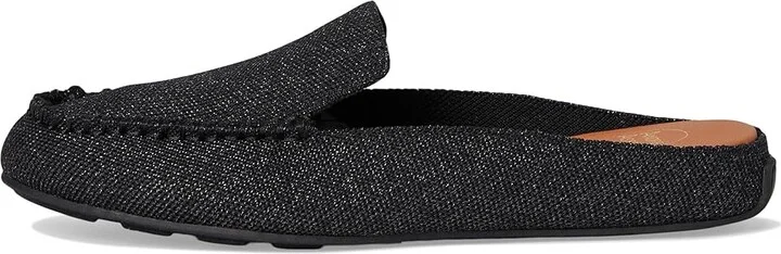 Andre Assous Nolah Women's Flat Shoes Black/Pewter : 8 M, Canvas/Leather/Rubber - Image 7
