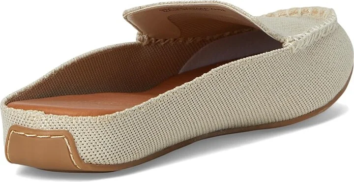 Andre Assous Nolah Women's Flat Shoes Creme/Platino : 6.5 M, Canvas/Leather/Rubber - Image 4