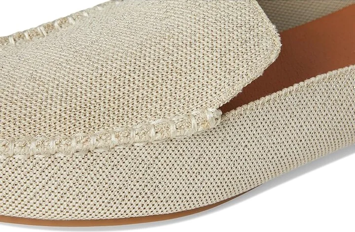 Andre Assous Nolah Women's Flat Shoes Creme/Platino : 6.5 M, Canvas/Leather/Rubber - Image 7