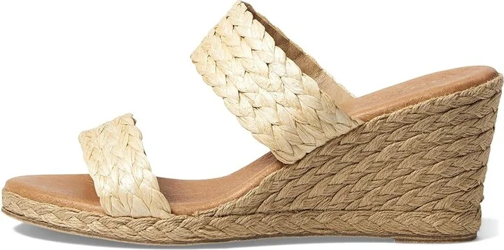 Andre Assous Nolita Raffia Women's Shoes Khaki : 10 M, Textile - Image 5