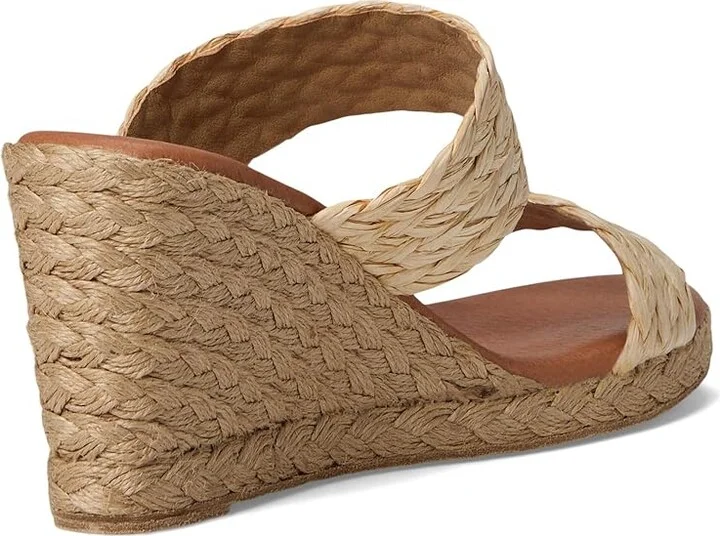Andre Assous Nolita Raffia Women's Shoes Khaki : 10 M, Textile - Image 8