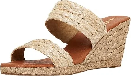 Andre Assous Nolita Raffia Women's Shoes Khaki : 10 M, Textile