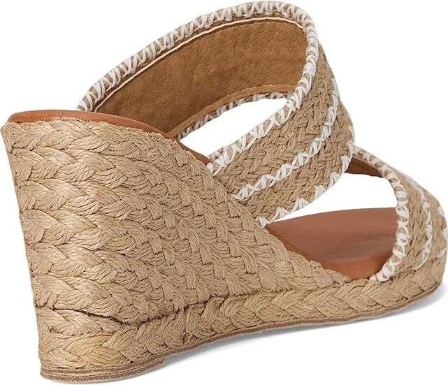 Andre Assous Nolita Raffia Women's Shoes Natural/White : 6 M, Textile - Image 4