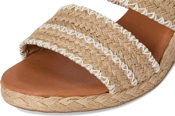 Andre Assous Nolita Raffia Women's Shoes Natural/White : 6 M, Textile - Image 7