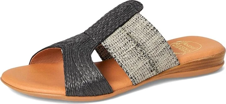 Andre Assous Noor Women's Sandals Black/Beige : 6 M, Leather - Image 5