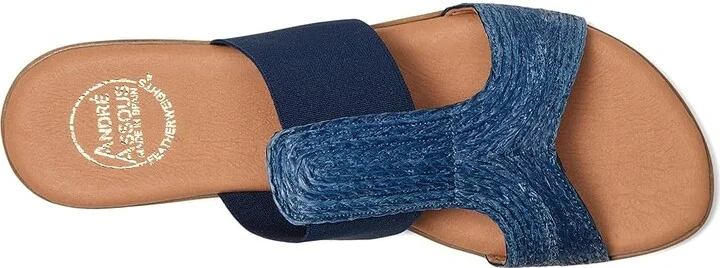 Andre Assous Noor Women's Sandals Navy : 8 M, Leather - Image 2