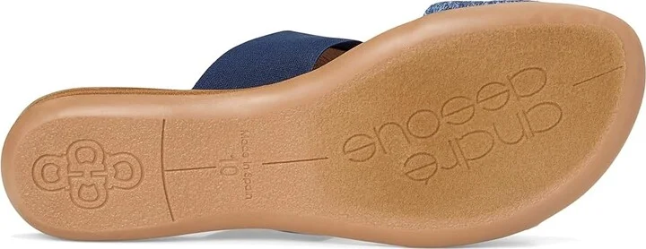 Andre Assous Noor Women's Sandals Navy : 8 M, Leather - Image 3