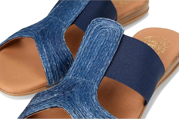 Andre Assous Noor Women's Sandals Navy : 8 M, Leather - Image 7