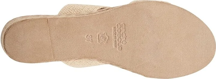 Andre Assous Nori Women's Sandals Natural : 11 M, Textile - Image 3