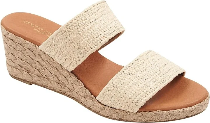 Andre Assous Nori Women's Sandals Natural : 11 M, Textile