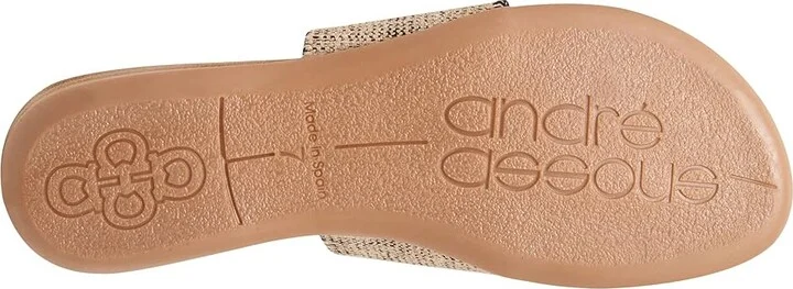 Andre Assous Novalee Featherweight Sandal Women's Shoes Black/Beige : 5 M, Leather - Image 3