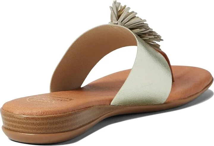 Andre Assous Novalee Featherweight Sandal Women's Shoes Platino : 8 M, Leather - Image 4
