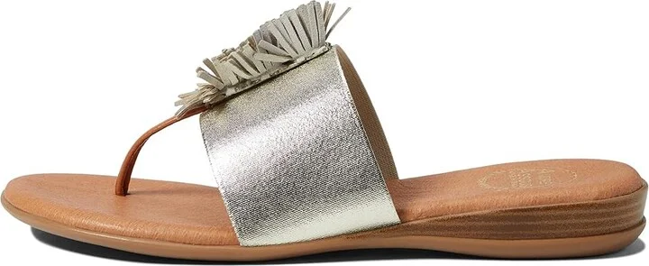 Andre Assous Novalee Featherweight Sandal Women's Shoes Platino : 8 M, Leather - Image 6