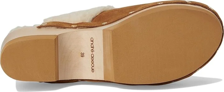 Andre Assous Olivia High Women's Heels Cognac/Natural : 5 M, Leather/Suede - Image 3