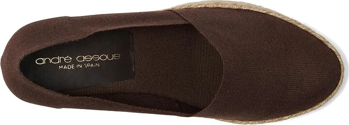 Andre Assous Patti Women's Wedge Shoes Cocoa Powder : 9 M, Textile - Image 2