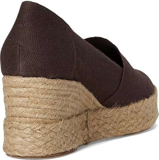 Andre Assous Patti Women's Wedge Shoes Cocoa Powder : 9 M, Textile - Image 4