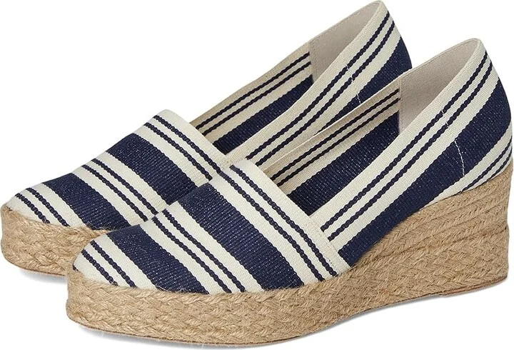 Andre Assous Patti Women's Wedge Shoes Navy : 11 M, Textile