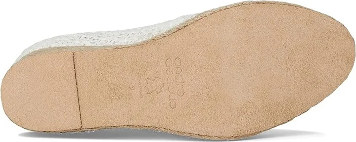 Andre Assous Patti Women's Wedge Shoes White Woven : 8 M, Textile - Image 3