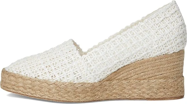 Andre Assous Patti Women's Wedge Shoes White Woven : 8 M, Textile - Image 6